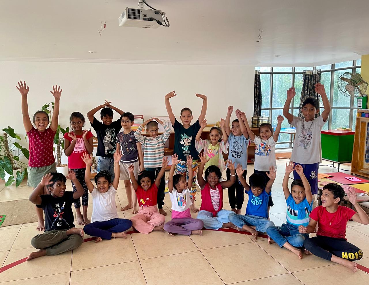 Children at Sri Aurobindo Montessori